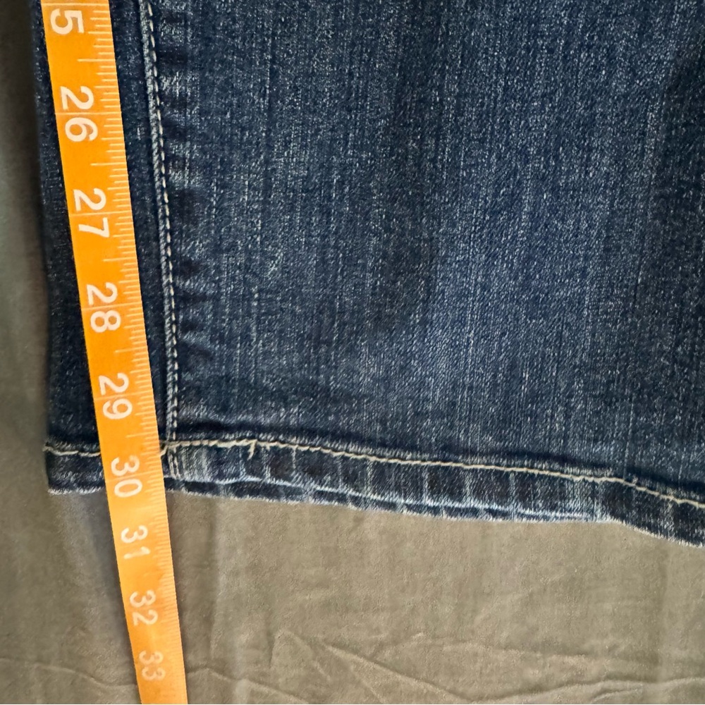 Torrid Boyfriend straight blue Jeans Distressed dark Wash plus size 24 NWOT - Picture 12 of 13